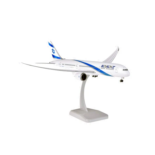 Daron Hogan Wings HG11236G El Al 787-9 1-200 with Gear Airplane Model