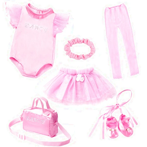 Qitzix 18 Inch Doll Clothes Accessories - Ballet Ballerina Dress Set Fit 18