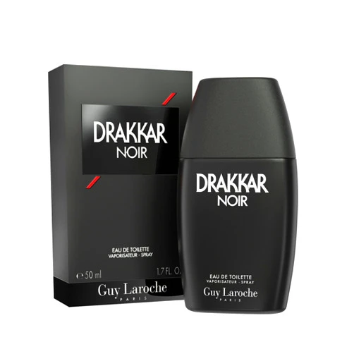 Guy Laroche Drakkar Noir, Iconic Designer Fragrance, Intense & Powerful Eau de Toilette, Fougere Blend & Aromatic Spices, Long Lasting Mens Cologne, Day and Evening Scent