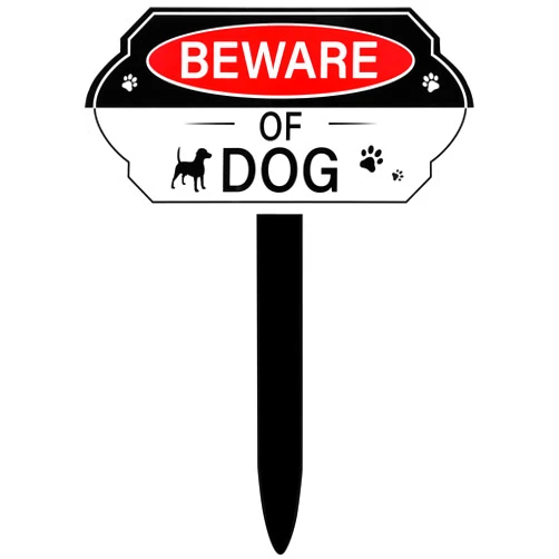 Yookeer Beware of Dog Sign with Stake Warning Signs for Property Guard Dog Sign Dog Warning Signs Beware of Dog German Shepherd Not Responsible Caution Dog for Outdoor