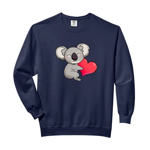 Adorable Wildlife Save The Koalas Koala Conservation Support Wildlife with Adorable Koala Bear Comfort Colors Adult Sweatshirt