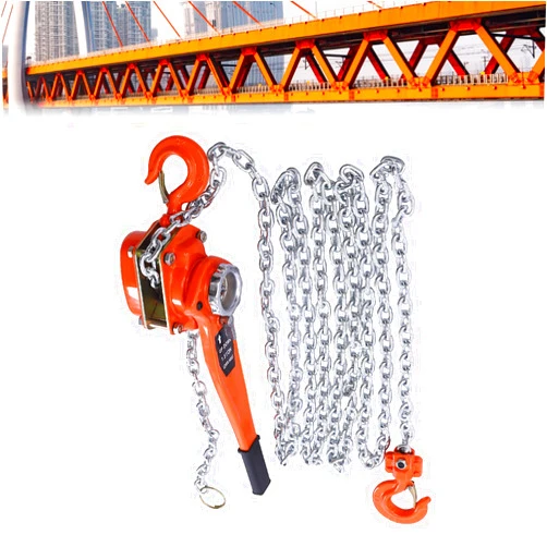 Xuthusman 3300lbs Manual Lever Block Chain Hoist Industrial Ratchet Type Come Along Puller Lifter w/ 2 Hooks 6M(1.5T-6M)