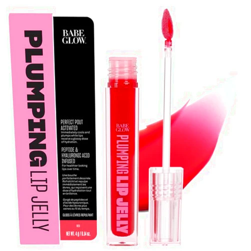 BABE ORIGINAL Glow Plumping Lip Jelly For Thicker Lips - High Shine Lip Gloss for Moisturizing, Hydrating and Soothing Lips