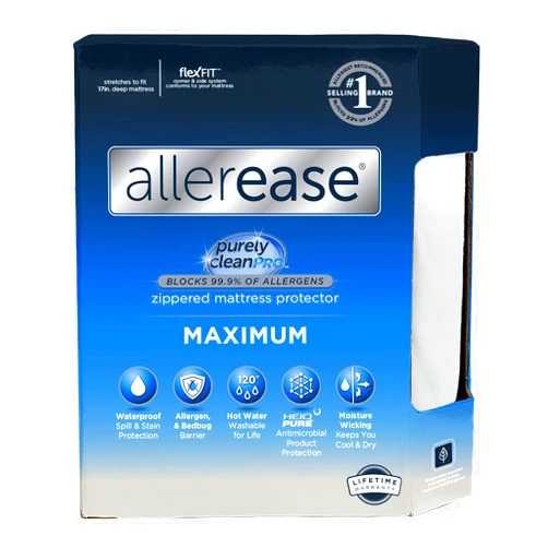 Aller-Ease AllerEase Waterproof Mattress Protector, Maximum Allergy Mattress Protector, Twin XL Mattress Cover