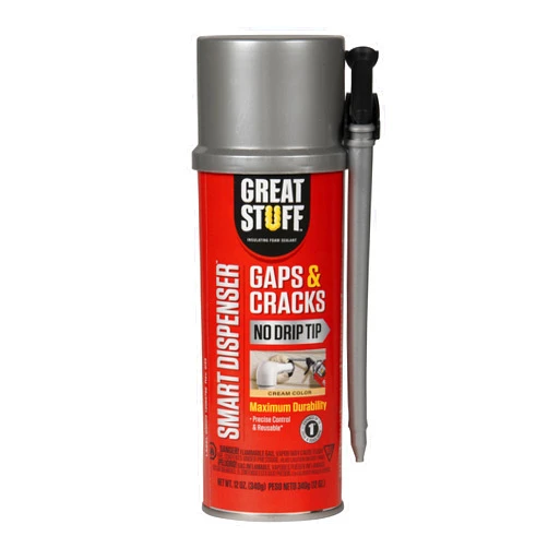Great Stuff 99108824 Smart Dispenser Gaps & Cracks, Cream, 12 Ounce