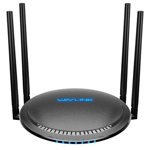 WAVLINK 2025 AC1200 Dual Band WiFi Router, 1200Mbps High-Speed Wireless Internet, 4 Gigabit Ports, USB 3.0, Touchlink Technology, WPA3 Security, Parental Control, Supports Up to 128 Devices