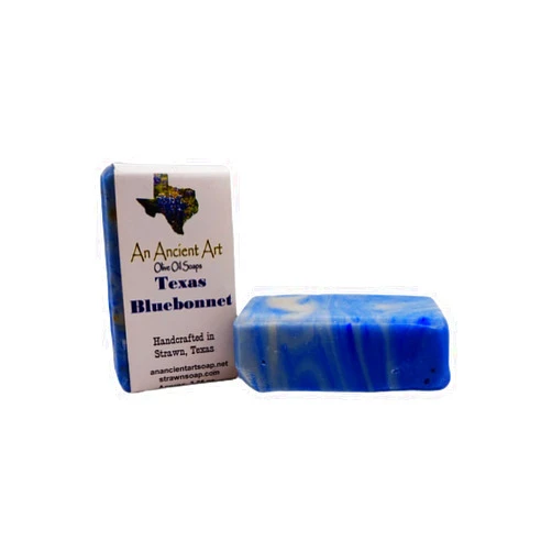 Ancient Art Soap 3.25oz Handcrafted Olive Oil Soap Bar Texas Bluebonnet