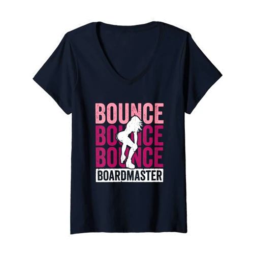 Twerk Dancer Music Booty Womens Bounce Boardmaster Twerk Dancer Groove V-Neck T-Shirt