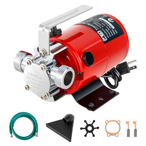 Prostormer Utility Pump, Prostormer 1/10HP 120V Mini Portable Electric Water Transfer Pump 330GPH Plumbing Equipment with Water Hose Kit Great for Yard, Garden, Pool Draining