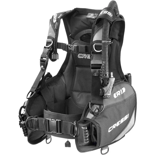 CRESSI Lightweight Scuba Diving Jacket BCD with Integrated Movable Weight Pockets and 3 Exhaust Valves: R1: Designed in Italy