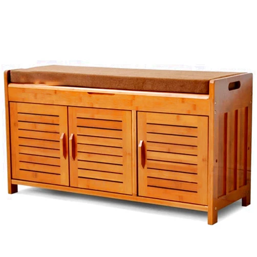 JOYGOOD Storage Benches Shoe Rack Bench Seat Boot Bench Chinese Style Vintage Entrance Shoe Rack Corridor Large Capacity Multifunctional Storage Box Shoe Cabinet with Door Shoe Changing Sofa