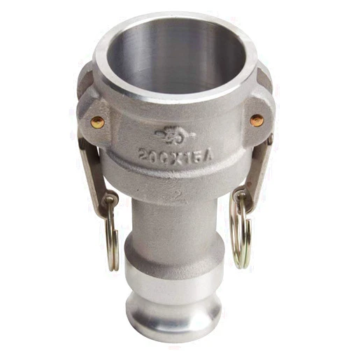 FireHoseDirect Aluminum 2 inch Female Camlock x 1 1/2 inch Male Camlock