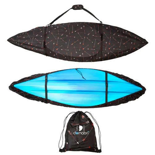 DOMABRI Heavy Duty Kayak Dust Cover-UV Protection, Resistant to Sun, Rain, and Snow-Outdoor/Indoor Storage-Industrial Buckles, Reinforced Stitching-Boat Accessories-Fabric Dust Bag Included(Arrowhead)
