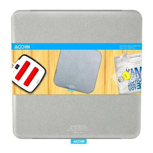 AOOIIN Heat Press Mat for Cricut Easypress 2/Cricut Easypress, Double Sided Easy Press Mat for HTV Craft Vinyl Ironing Insulation Transfer Projects, 12