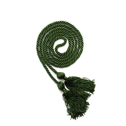 WeGraduate Graduation Honor Cord 68'' with Soft Touch Tassel (Forest Green)