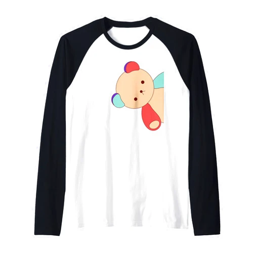 Bären Pandas, Waschbär Geschenke, lustige Sprüche Funny Colourful Bear Comic Art for Men Women Children Raglan Baseball Tee
