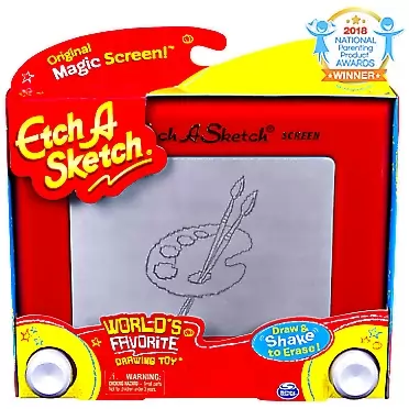 Etch A Sketch, Classic Red Drawing Retro Toy with Magic Screen, for Ages 3 and Up