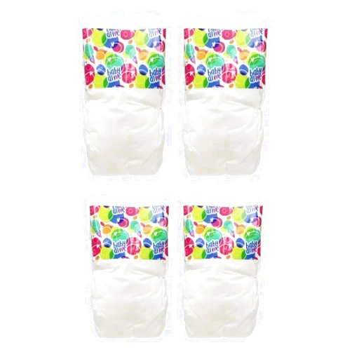 Baby Alive Doll Diaper Refill, Includes 4 Diapers, Toys Accessories, for Kids Ages 3 Years Old and Up