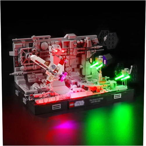 YEABRICKS LED Light Kit for Lego - Star Wars Death Star Trench Run Diorama Building Blocks Model, LED Light Set Compatible with 75329(Lego Set NOT Included)