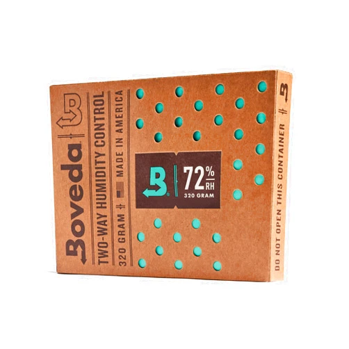 Boveda 72% Two-Way Humidity Control Pack For Large Wood Humidifier Boxes – Size 320 – Single – Moisture Absorber – Humidifier Pack – Individually Wrapped Hydration Packet