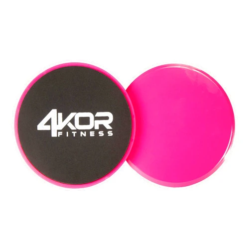 4KOR Fitness Core Sliders | Dual Sided Gliding Discs | Exercise on Carpet or Hardwood Floors | Core Gliders for Home Gym