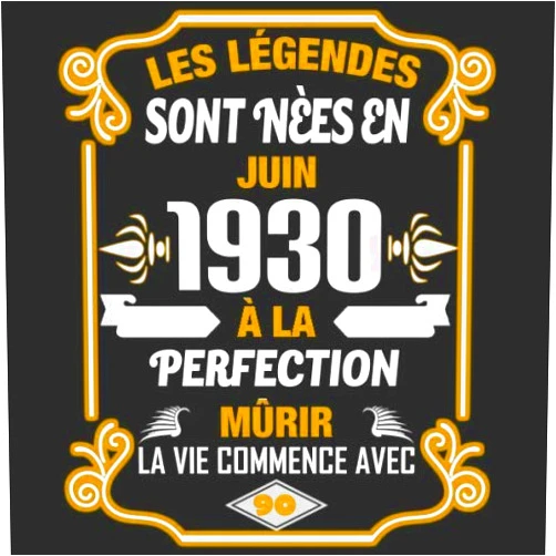 Amandine Doubarant,Légendes Anniversaire Les Légendes Sont Nèes En Juin 1930 À La Perfection Mûrir La Vie Commence Avec 90: Livre d'or - Son Jubilé Livre à Personnaliser pour les ... Decoration idée - Thème: Or (French Edition)