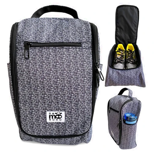 RMMOORORO Water Resistant Shoe Bags With Zipper Pockets Large Size for Travel Sport Storage Packing Organizer