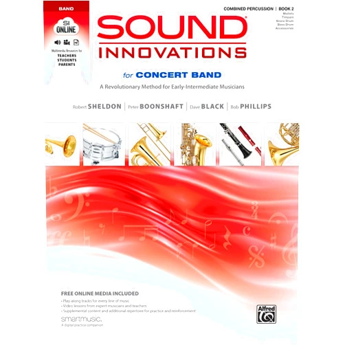 Robert Sheldon,Peter Boonshaft,Dave Black,Bob Phillips Sound Innovations for Concert Band, Bk 2: A Revolutionary Method for Early-Intermediate Musicians (Combined Percussion), Book & Online Media