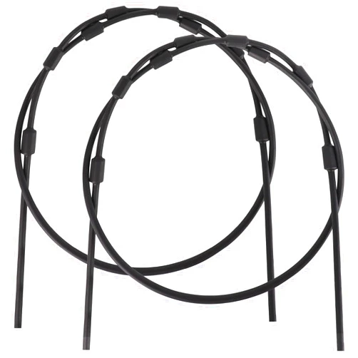 RiteAim Treestands Replacement Cables Climbing,Climber Treestand Seat Safety Cables,Durable Steel & PVC Black Coated Hunting Accessories with Shrink Tube for Cables-1Pair