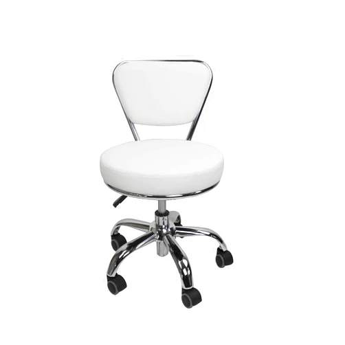 MAYAKOBA Salon Nail Pedicure Stool Pedicure Chair DAYTON WHITE Pneumatic, Adjustable, Rolling Salon Furniture & Equipment