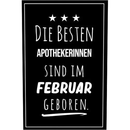 Fritzi Maier Die besten Apothekerinnen sind im Februar geboren: Notizbuch A5 I Dotted I 160 Seiten I Tolles Geschenk für Kollegen, Familie & Freunde (German Edition)
