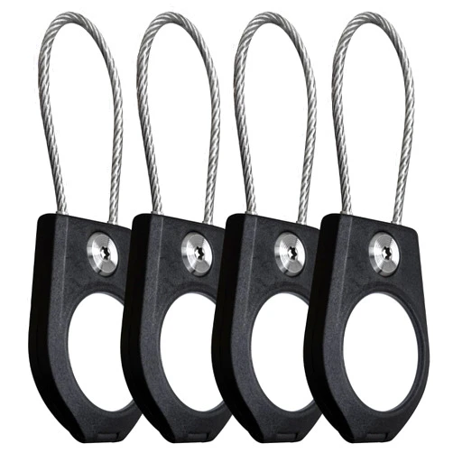 Elevation Lab TagVault™ AirTag Security Cable (4 Pack) - The Secure AirTag Wire Cable Holder | Machined Torx Screw, Waterproof, Compact | Great for Luggage, Keys, Backpacks & More | Elevation Lab