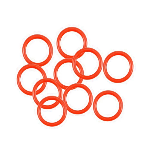 uxcell Silicone O-Ring, 7mm OD, 5mm ID, 1mm Width, VMQ Seal Rings Gasket, Red, Pack of 10