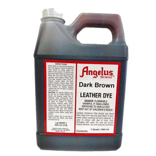 Angelus Leather Dye 1 Quart (Dark Brown)