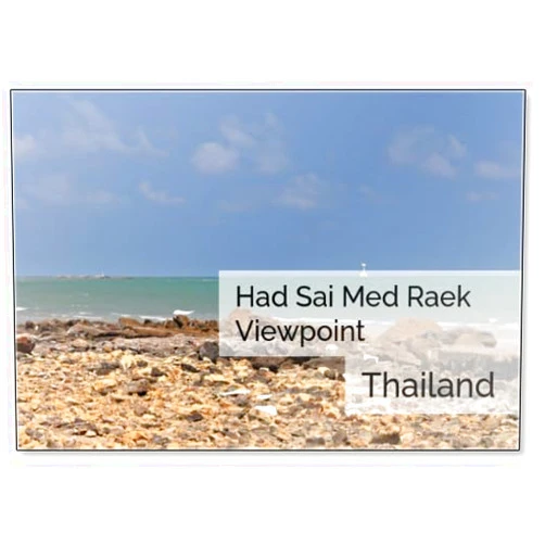 Photomagnet Had Sai Med Raek Viewpoint, Laem Luang Beach, Laem Phak Bia, Phetchaburi Province, Thailand, Fridge Magnet