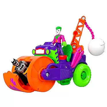 Fisher-Price Imaginext DC Super Friends The Joker Steamroller, Figure and Vehicle Set for Preschool Kids Ages 3 Years & up