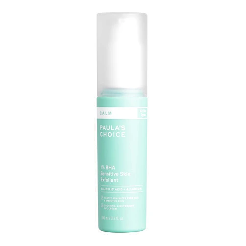 Paula's Choice Paula’s Choice CALM 1% Sensitive Skin BHA Exfoliant, Salicylic Acid Lotion for Large, Clogged Pores, Calms + Soothes Redness, Suitable for Rosacea-Prone & Eczema-Prone Skin, Fragrance-Free, 3.3 Fl Oz