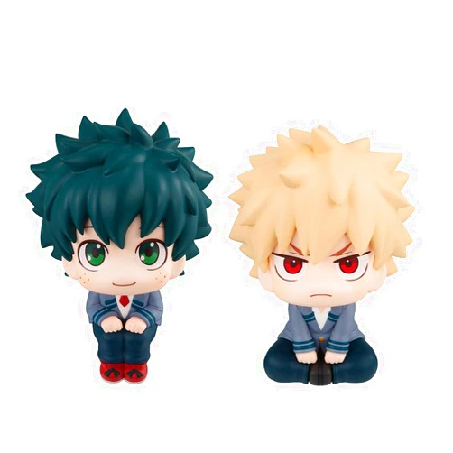 YLQANONG Midoriya Izuku Look Up Figures MHA Todoroki Shouto Anime Figure Statues MHA Anime Action Figurine 10CM(3.94IN)