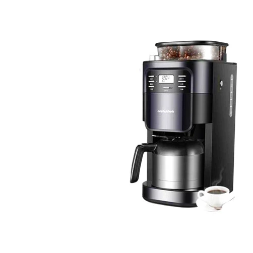 TANGWEILIHUA Coffee Machine Fully Automatic American Freshly Ground Coffee Machine Fully Automatic Drip Coffee Machine Bean/Powder Two Modes (2-8) Cups are Free to Choose Black 1