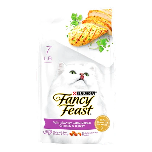 Fancy Feast Purina Fancy Feast Dry Cat Food with Savory Chicken and Turkey - 7 lb. Bag