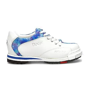 ‎Dexter Dexter Womens SST 8 Pro White/Blue/Tie Dye Wide Width Bowling Shoes White/Blue/Tye Dye 6.5 Wide