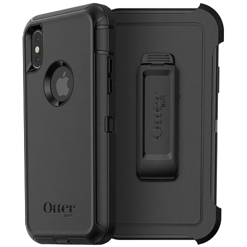 OtterBox DEFENDER SERIES Case & Holster for iPhone X / iPhone XS - Black