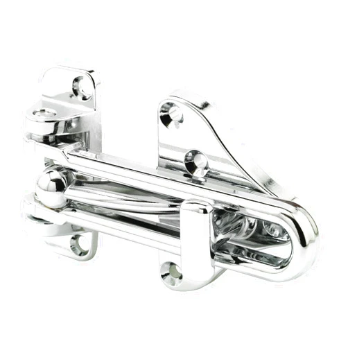 Defender Security Prime-Line U 11318 Swing Bar Door Guard With High Security Auxiliary Lock, Chrome Finish (Single Pack)