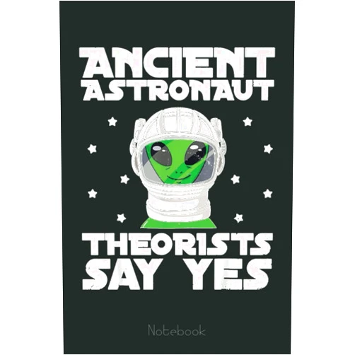 By Genevieve Kim (Author) Ancient Astronaut Theorist Say Yes Alien Conspiracy Theory Notebook: Lined Journal Alien, 110 Pages, Size 6