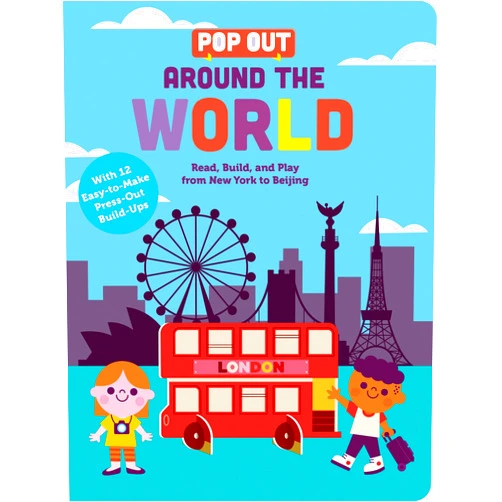 Duopress labs,Daniel Clark,Anna Clark Pop Out Around the World: Read, Build, and Play from New York to Beijing. An Interactive Board Book About Diversity and Cities Around the World (Pop Out Books)