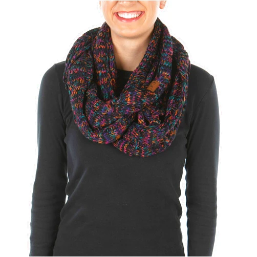 Funky Junque Exclusives Infinity Scarf Womens Winter Warm Cable Knit Circle Wrap