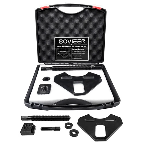 BOVIEER 40100 Hub Remover Set, Wheel Bearing Hub Removal Tool Kit Compatible with Most 5, 6, 8 Lug Hubs Assemblies on Cars or Truck with Suitcase