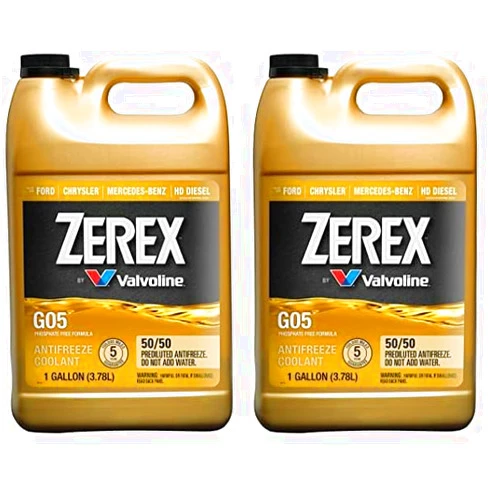 Valvoline Zerex G05 Phosphate Free 50/50 Ready-to-Use Antifreeze/Coolant 1 GA (Pack of 2)