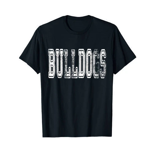 The Lulu Darling Bulldogs Mascot Distressed Vintage School Sports Name Fan T-Shirt