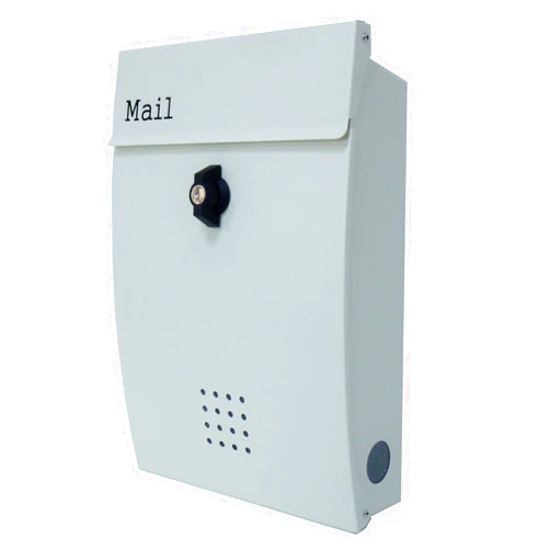 IHome Mailbox Mail Nordic modandezainme-rubokkusu Wall Steel White White Post pm133t